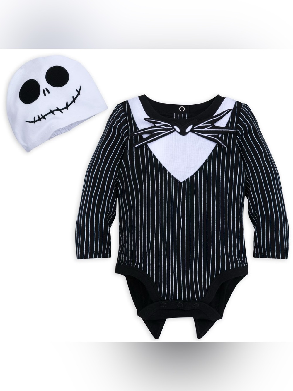 NWT Disney Store Jack Skellington Halloween Costume Baby Sleeper 12-18M